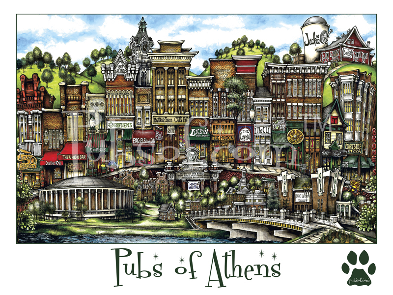 pubsof athens oh poster pubsof yourtown