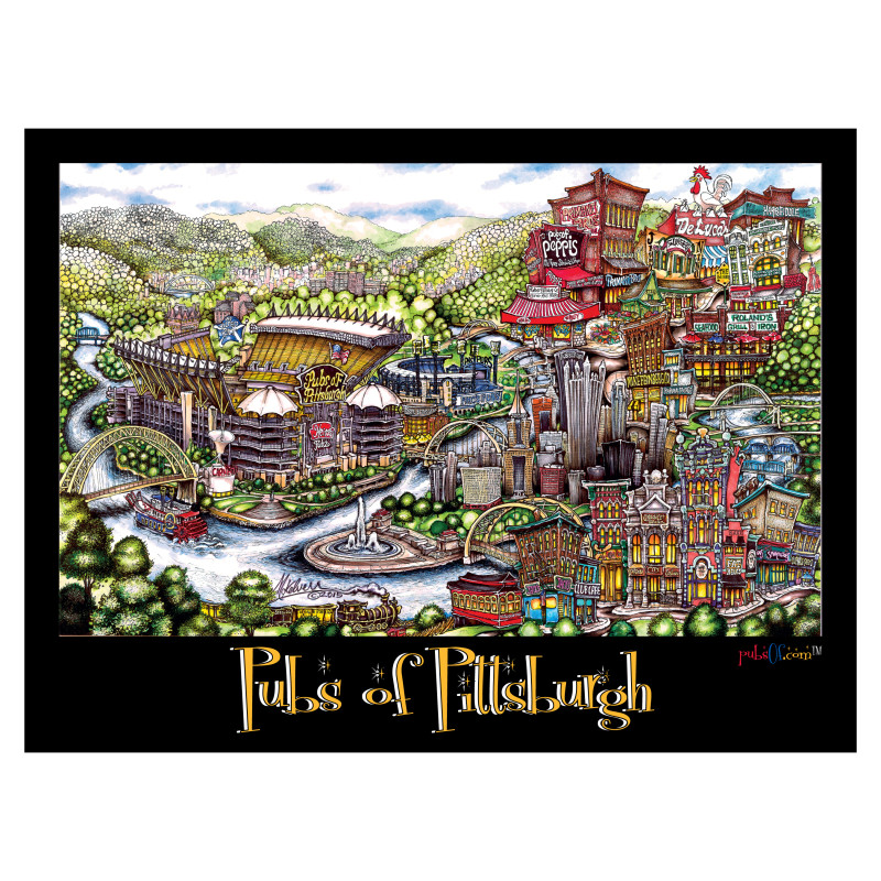 pubsOf Pittsburgh (Poster) • pubsOf.yourTown