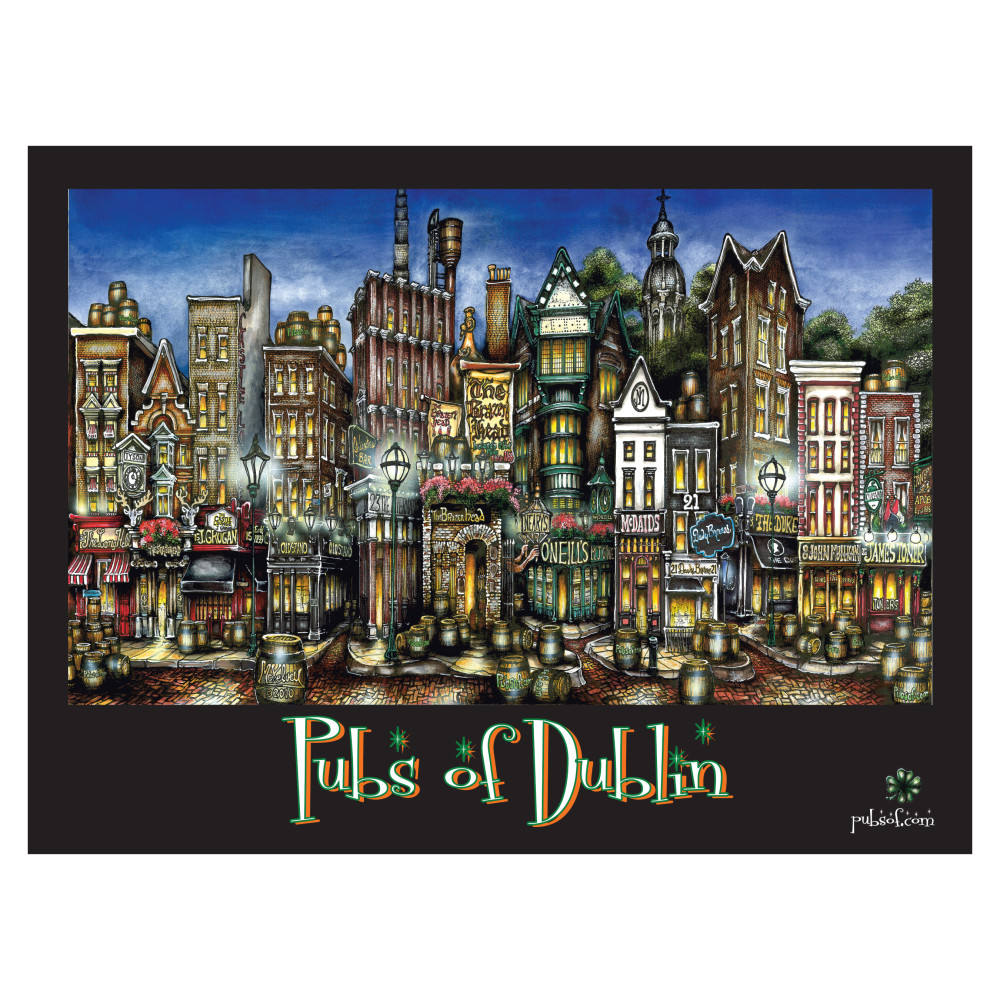 pubsOf Dublin, Ireland poster • pubsOf.yourTown