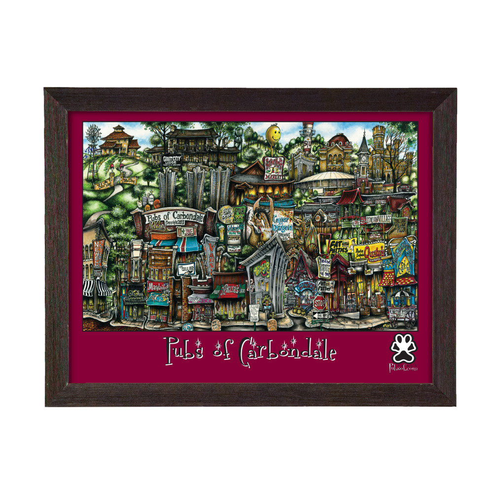 pubsof carbondale il poster pubsof yourtown